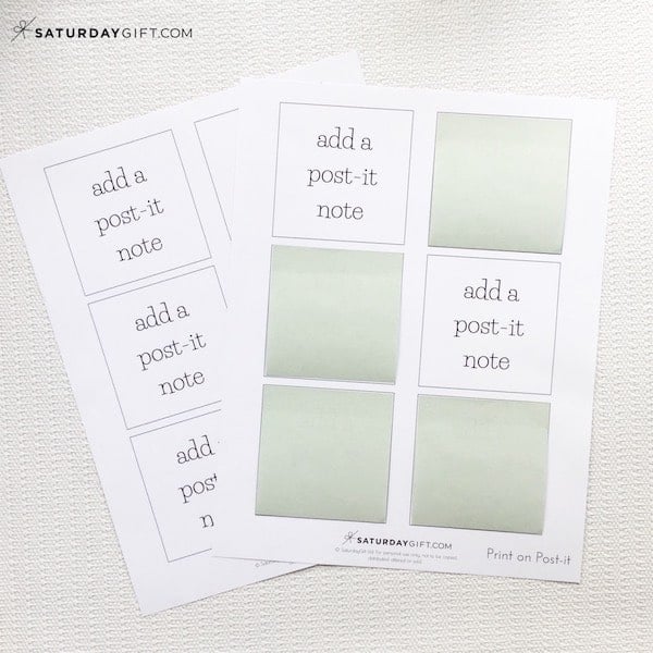 Print on Post-it Notes (Free printables) | Sticky notes | Pretty printable | Planner printables | Planning & Organizing | Productive and organized | To-do lists | Chores checklist | Inspirational quotes | Minimalistic & simple | SaturdayGift | Saturday gift #SaturdayGift