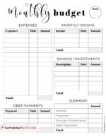37 Budget Planners &amp; Trackers - Cute &amp; Free Printables