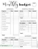 37 Budget Planners &amp; Trackers - Cute &amp; Free Printables