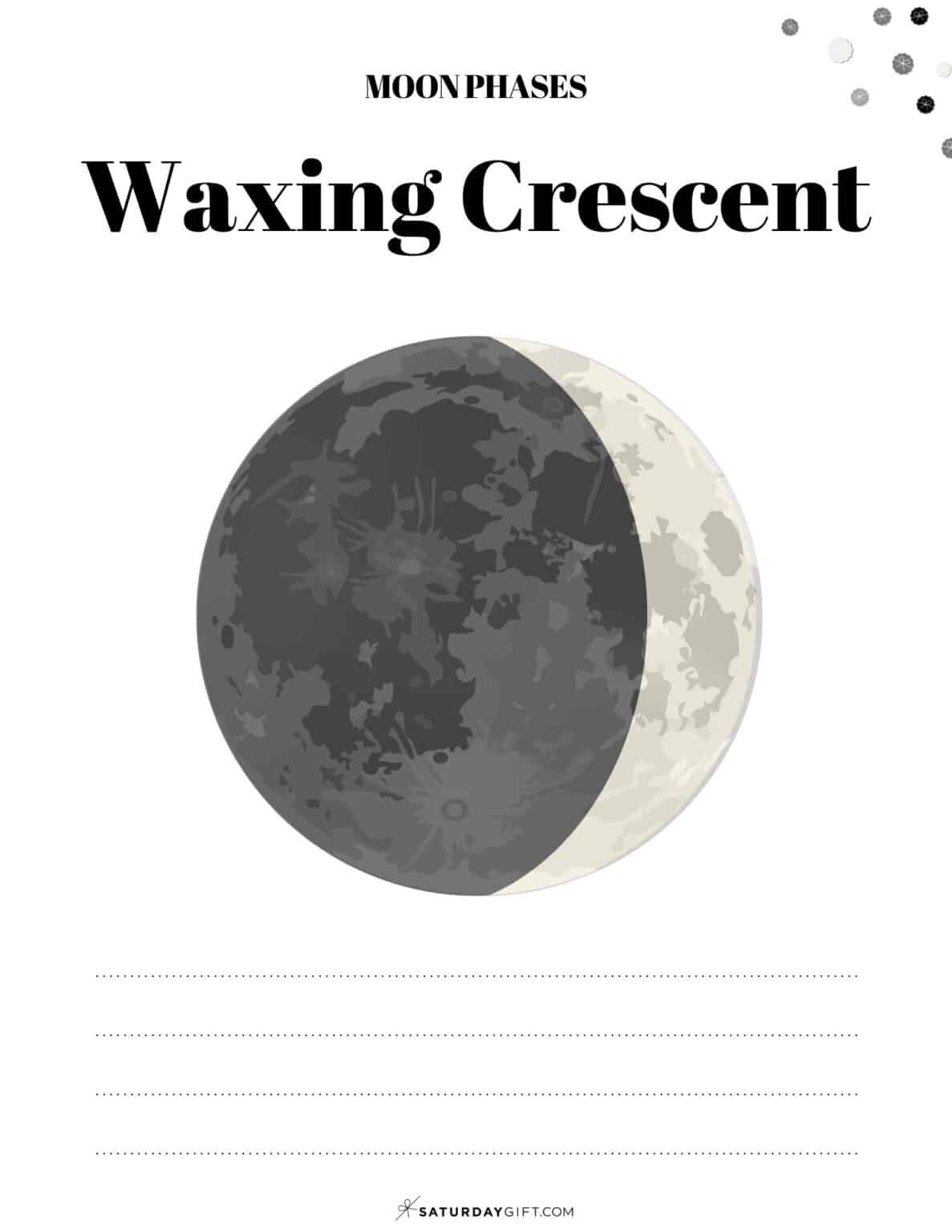 13 Free Printable Moon Phases Worksheets - the 8 Phases of the Moon