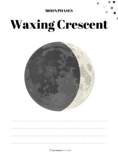 13 Free Printable Moon Phases Worksheets - the 8 Phases of the Moon