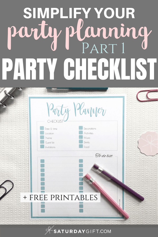 Step-By-Step Guide to Plan a Successful Party + Printable Checklist