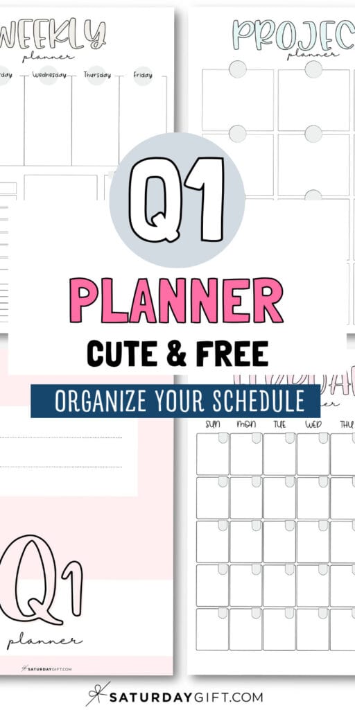 Q1 Planner Cute & Free - Organize Your Schedule | SaturdayGift