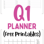 Q1 Planner - Free Printables | SaturdayGift