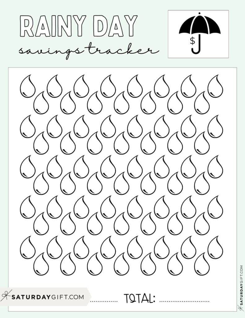 Savings Tracker Printable - 51 Cute & Free Templates