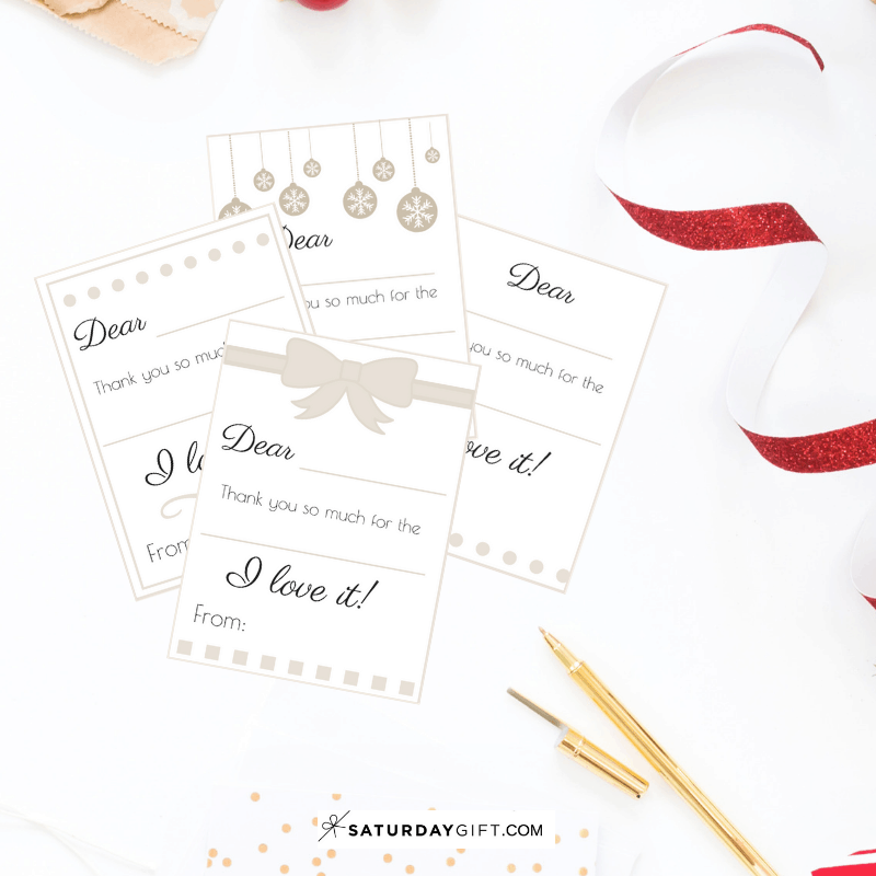 Holiday Thank You Cards - free printable | Advent Calendar | Printables | Gift tags | Be Grateful | SaturdayGift | Saturday gift #Saturdaygift