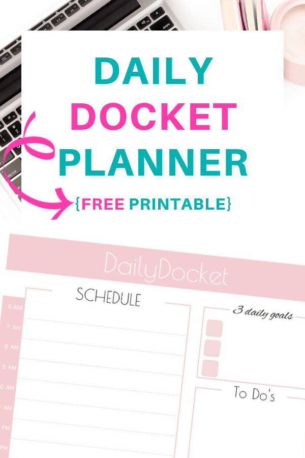 Day-to-day Docket Planner No cost Printable SaayGift graphic regarding Daily Docket Printable named Each day Docket Planner Totally free Printable SaayGift