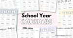 School Calendar Template - 17 Cute Printable Academic Calendars 2024/25