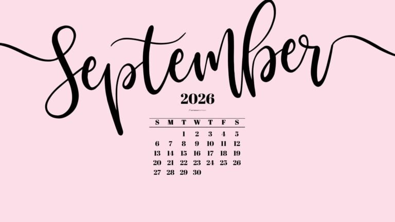 Pink September Background September Desktop Backgrounds – 55 Free Calendar Wallpapers