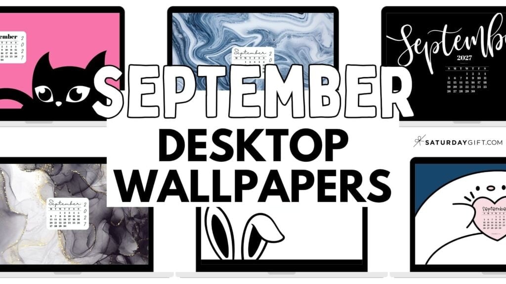 September Desktop Wallpapers Cute Free Backgrounds 2027 | SaturdayGift