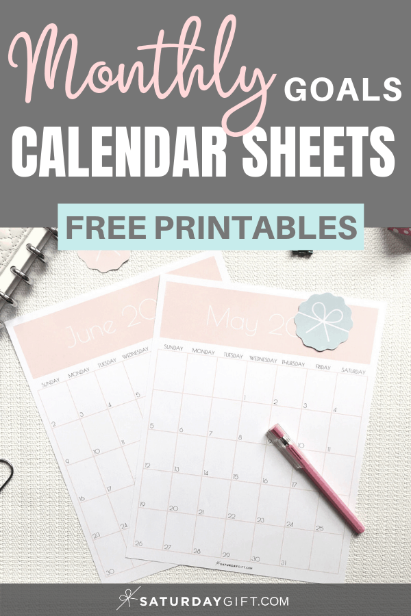 Printable Monthly Goals Planner - How to set your monthly goals