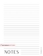 Note Pages - 43 Cute & Free Printable Note Paper Templates