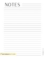 Note Pages - 43 Cute & Free Printable Note Paper Templates