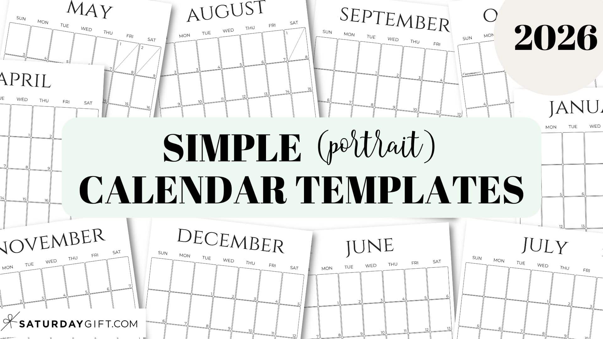 Free Printable 2026 Calendar Templates Worksheets Mom Free Printable 2026 Calendar Templates Worksheets Mom
