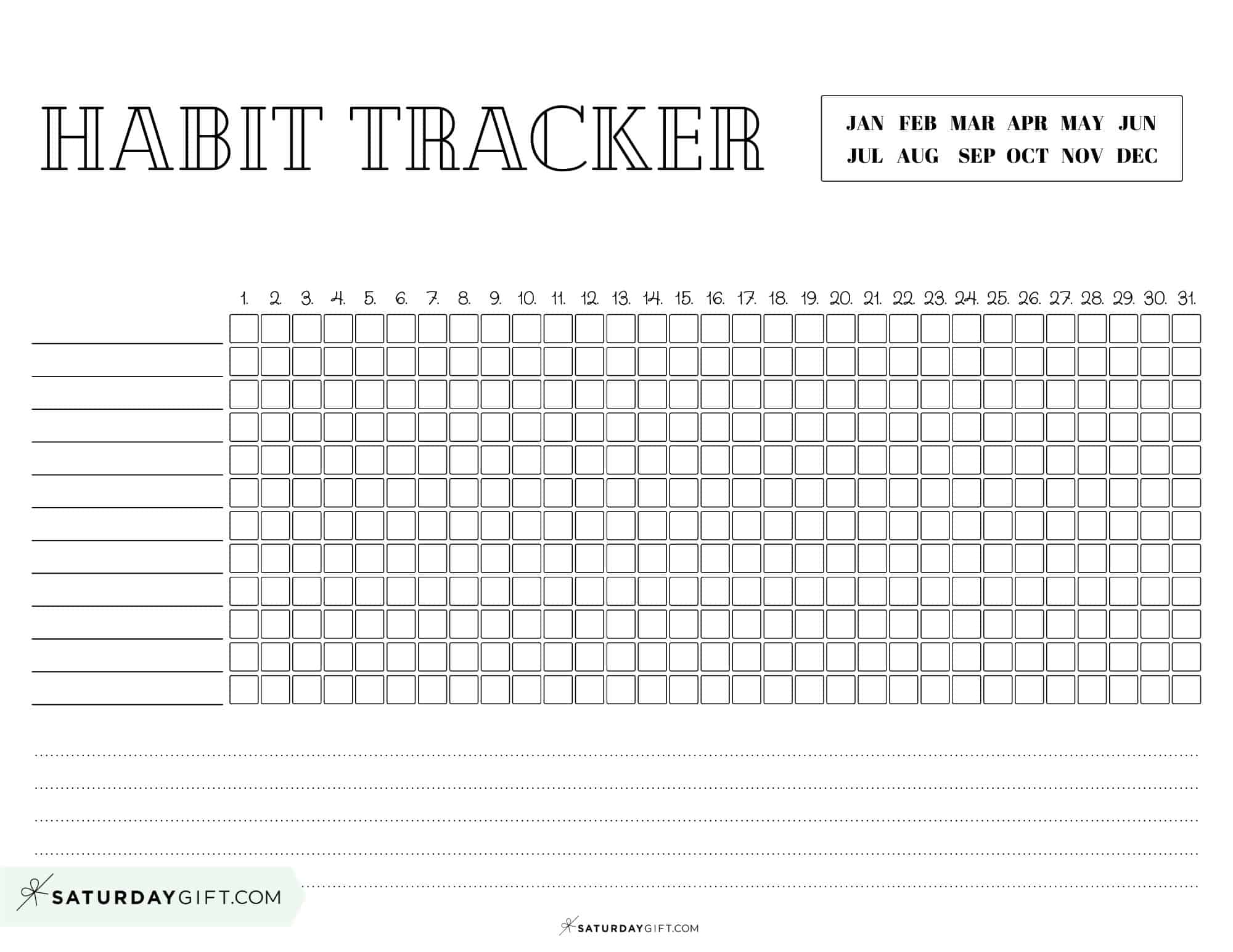 Simple tracker to track daily habit