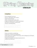 Spring Cleaning Email List Spring Cleaning Checklist - Complete Guide for a Sparkling Home ...
