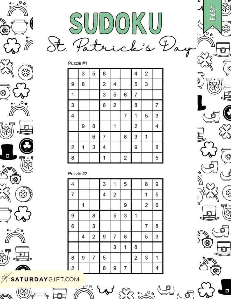 Hard Sudoku Puzzles for Kids - Free Printable Worksheets