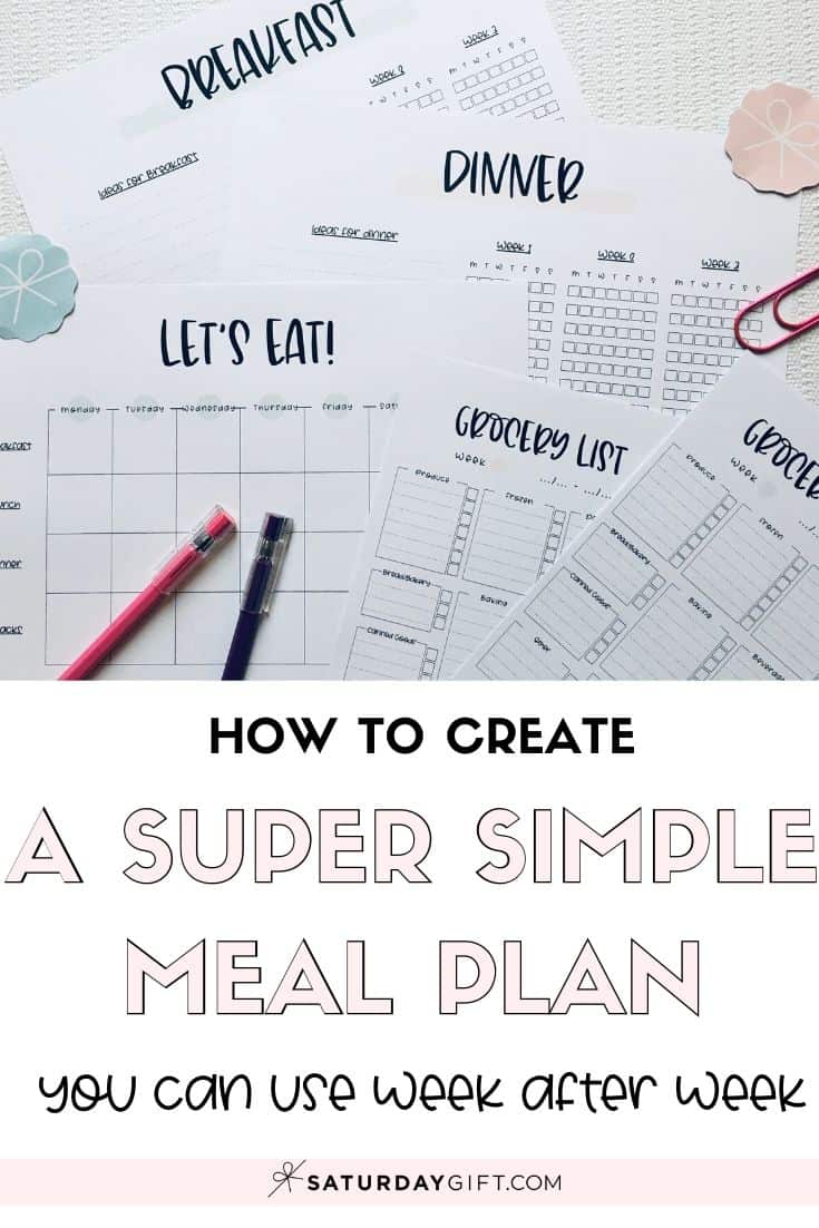 Super Simple Meal Planning Method - How to Start Meal Planning