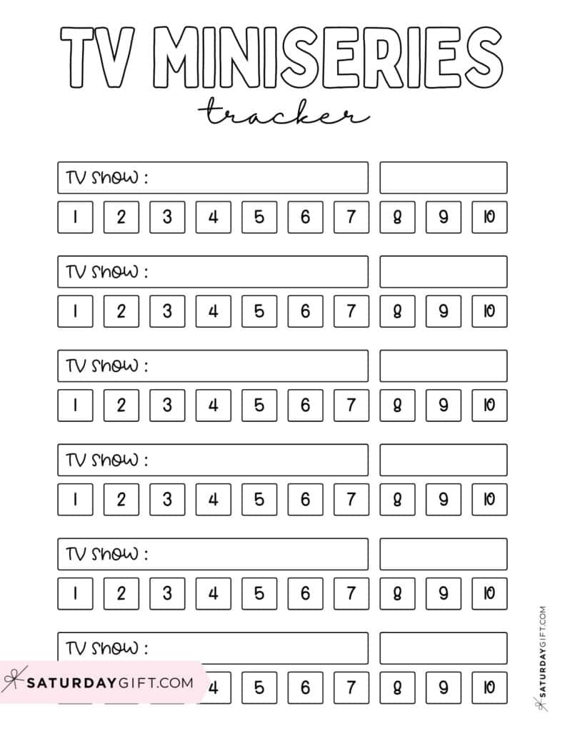 TV Miniseries Tracker