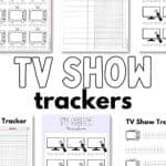 TV Show Tracker Printables Aesthetic & Free | SaturdayGift