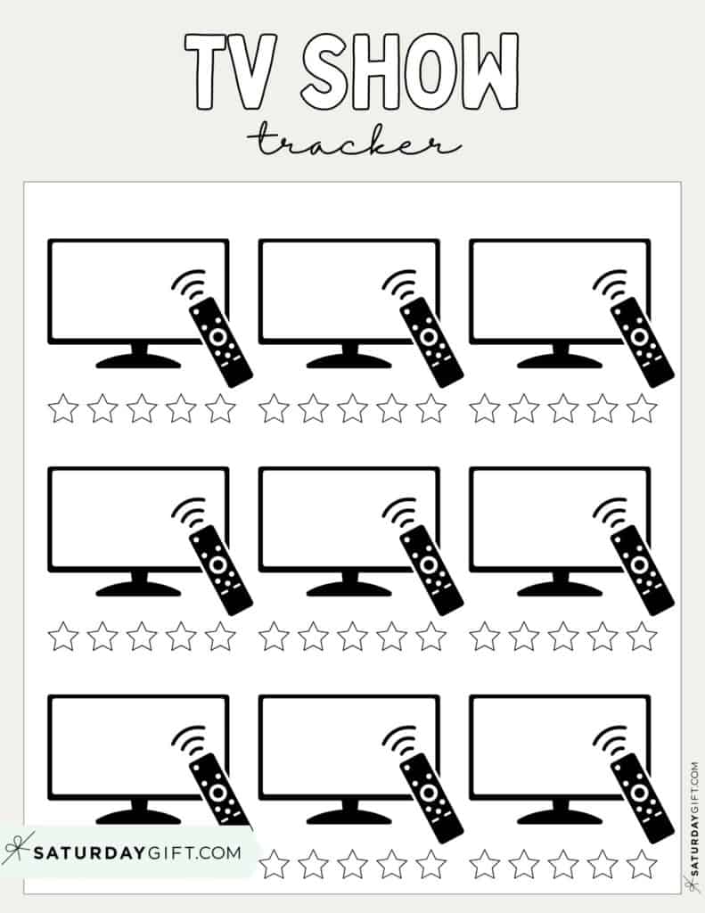 TV-Show Tracker Template Beige