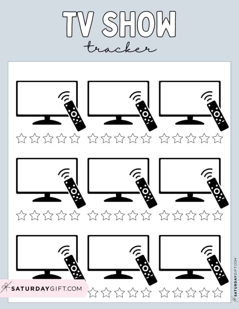 TV-Show Tracker Template Grey