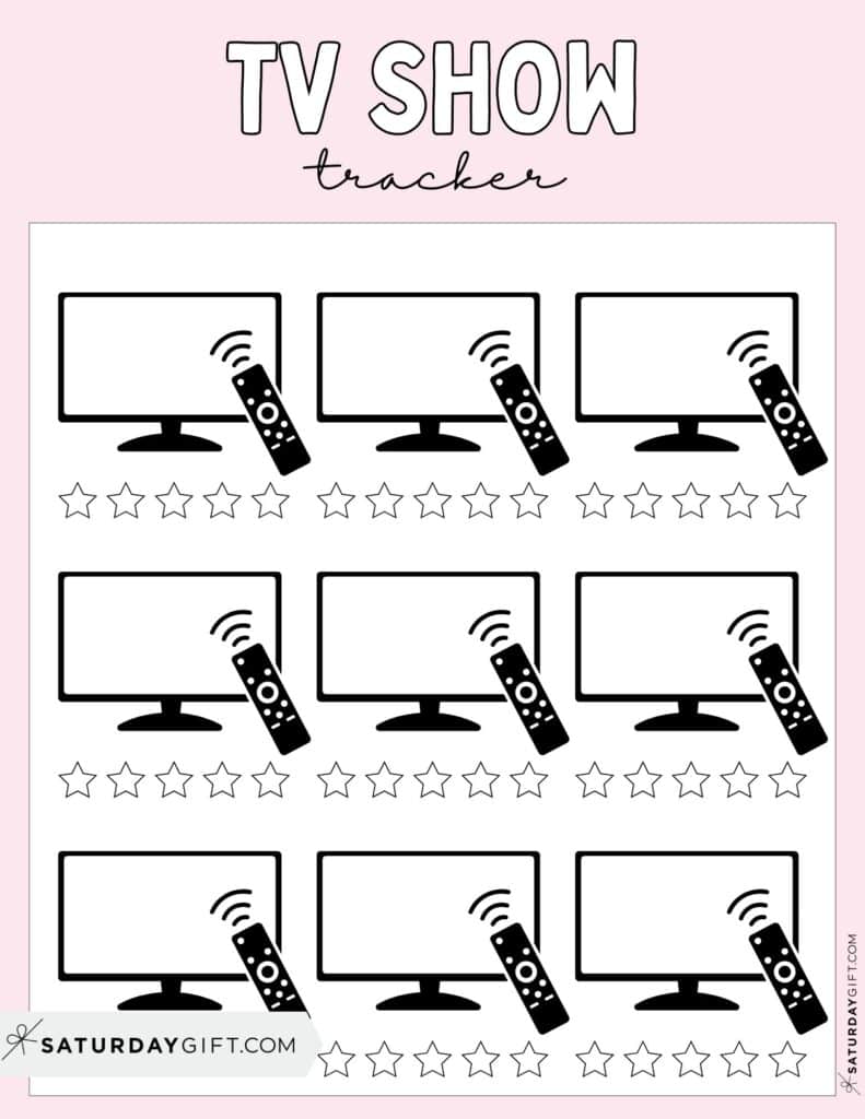 TV-Show Tracker Template Pink
