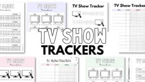 TV Show Tracker Templates — 23 Cute Free Printables