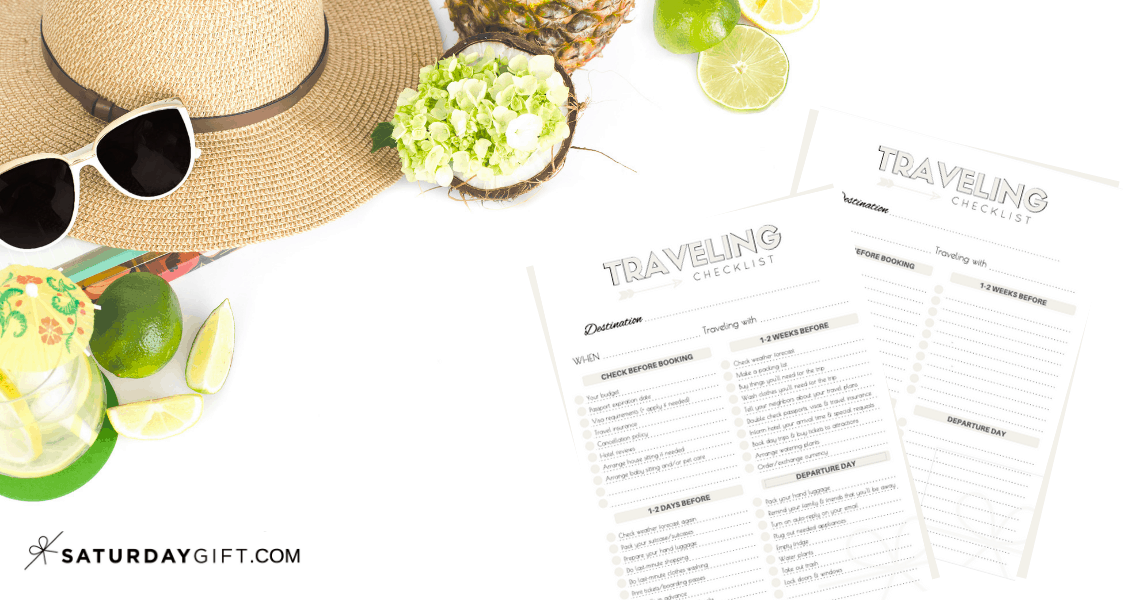 The Complete Traveling Checklist {Free printables}