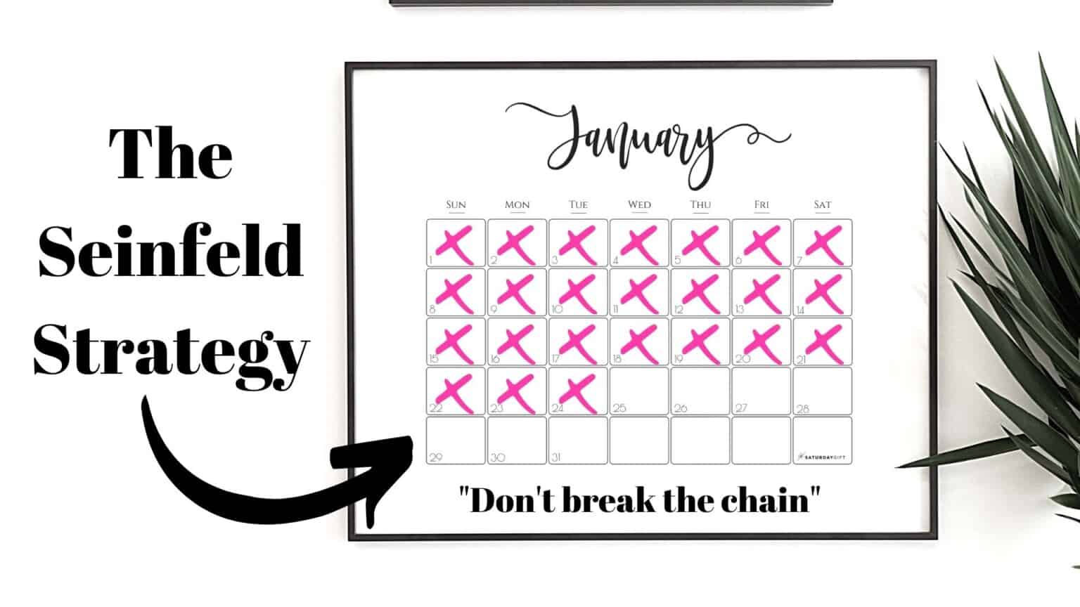 The Seinfeld Strategy The Simplest Way to Build a New Habit