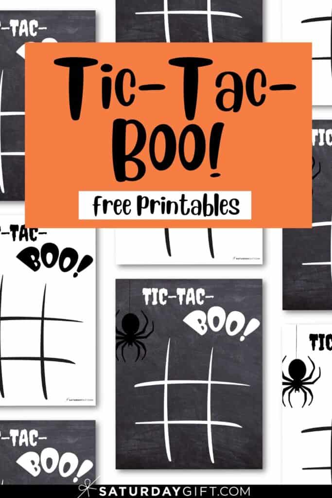 Tic Tac Boo Printable Template Free Printables