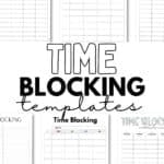 Time Blocking Printables Free | SaturdayGift