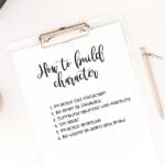 Tips on how to build character