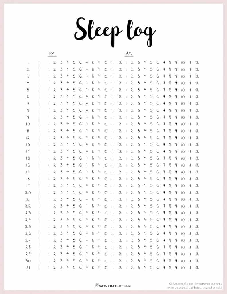 Sleep Tracking Template