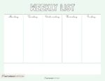 Weekly planner printable - 39 cute free weekly calendar templates ...