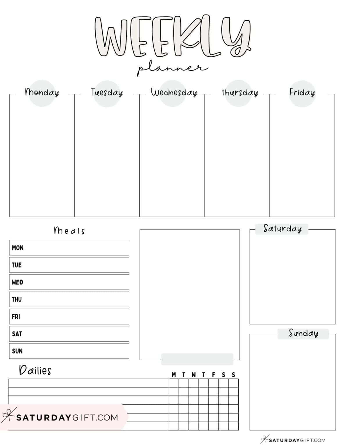 Autumn Planner - 21 Pages - Cute &amp; Free Printables
