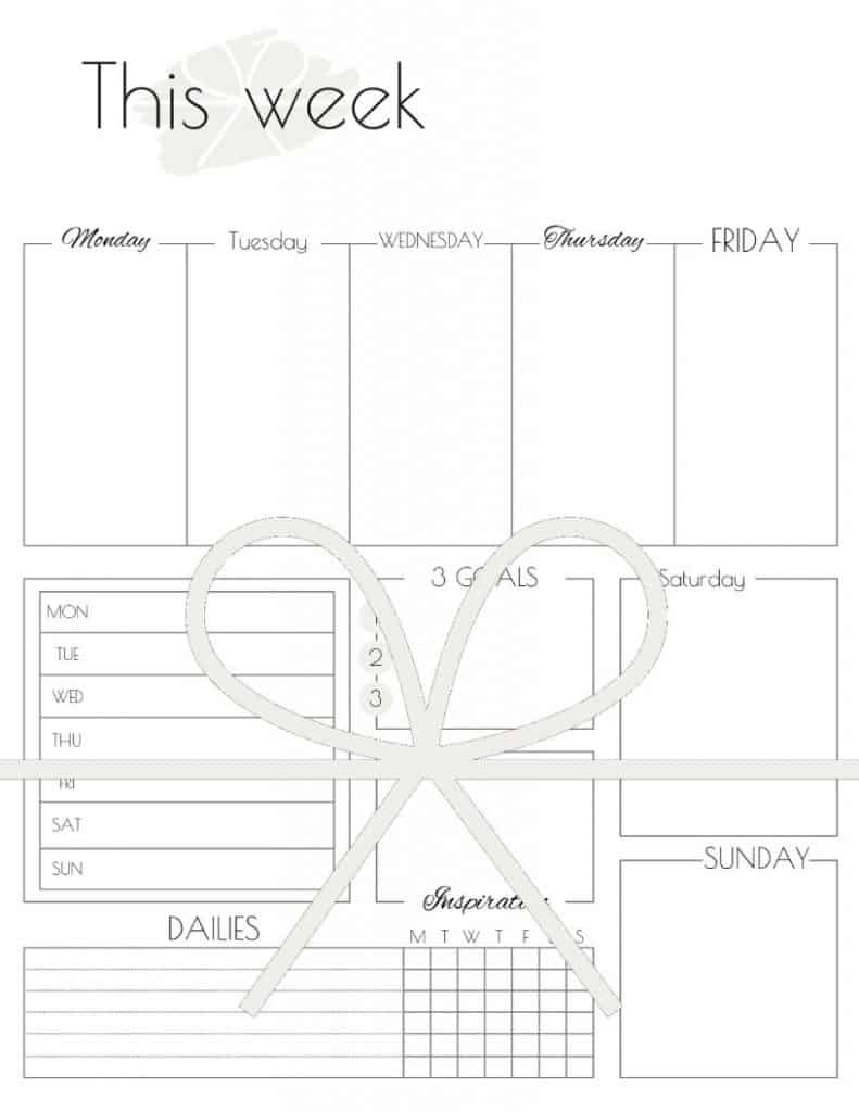 weekly planner template how to plan an extra productive week