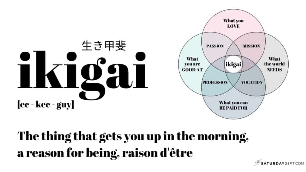 Ikigai definition - What is ikigai - a reason for being, the thing that gets you up in the morning
