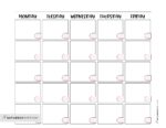 Blank Calendar templates - 29 Cute & Free Printables | SaturdayGift